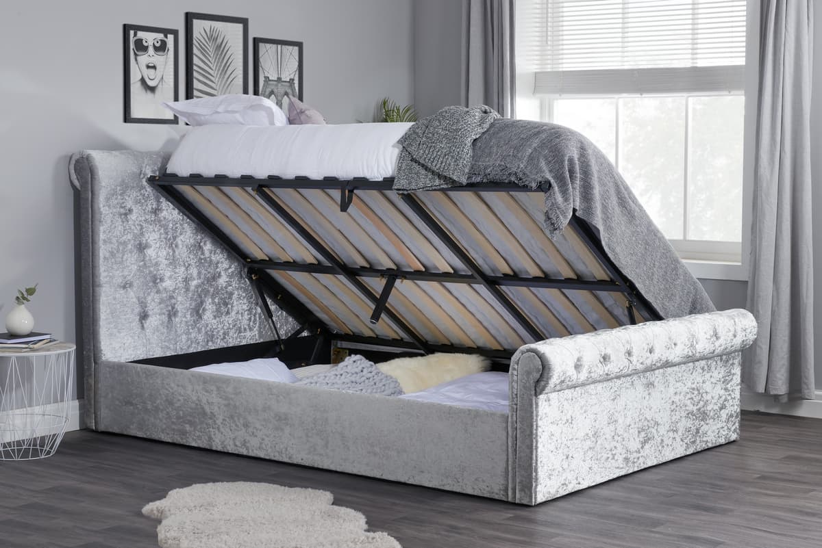 small double side opening ottoman bed with mattress