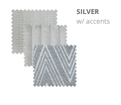 Silver w: accents