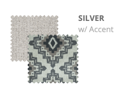 Silver w: accents